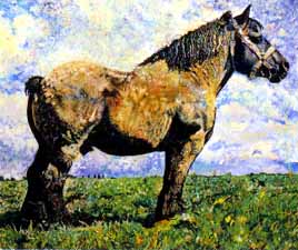 The painting Ardennes (for my mom), by William Schaaf.