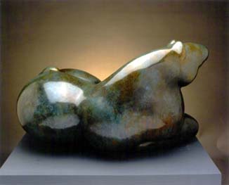 The Bronze sculputure Tantra Gurl, by William Schaaf.